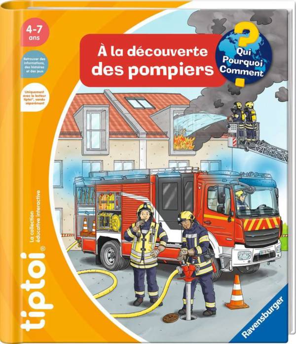 A la découverte des pompiers - livre tiptoi