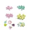 450 perles en bois : feuilles et fleurs – Image 2