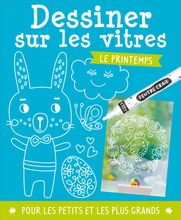 Dessiner sur les vitres : le printemps