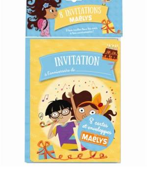 8 invitations Maëlys