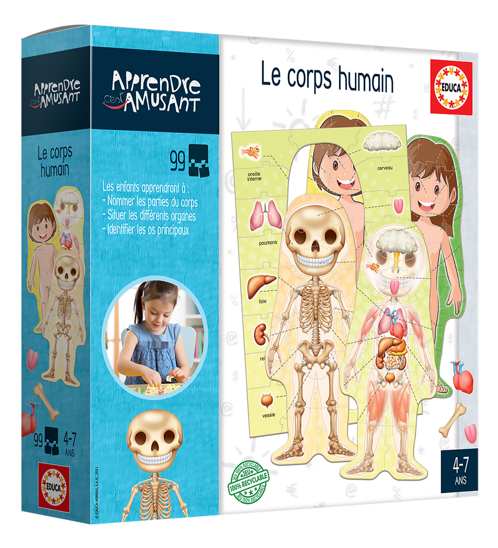 Boîte de jeux Le corps humain ( 8 jeux) 5-7 ans - Maxikids