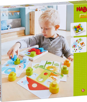 Jeu à enficher : monde multicolore
