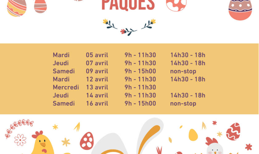 Horaire de Pâques