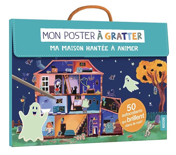 Mon poster à gratter : ma maison hantée à animer - Croc'livres - Croc'jeux