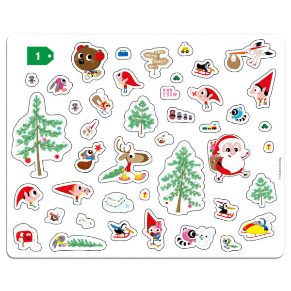200 autocollants repositionnables Noël – Image 3