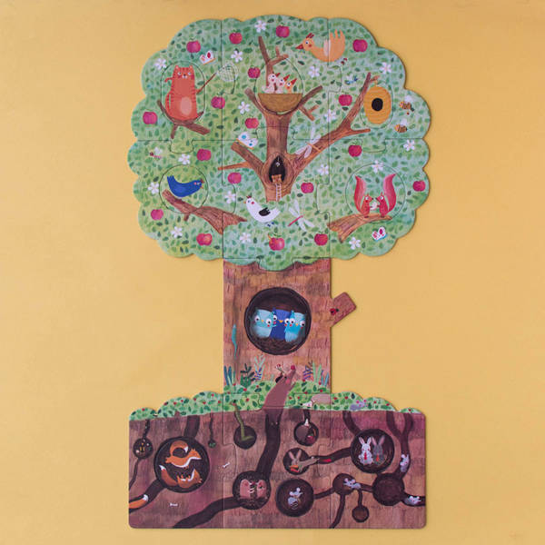 Mon petit pommier : puzzle réversible 20pcs