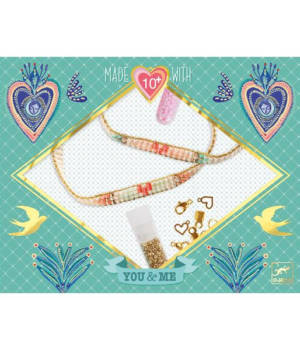 Bracelets You and Me : Miyuki et coeurs