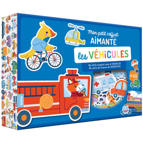 Mon coffret aimanté : les véhicules
