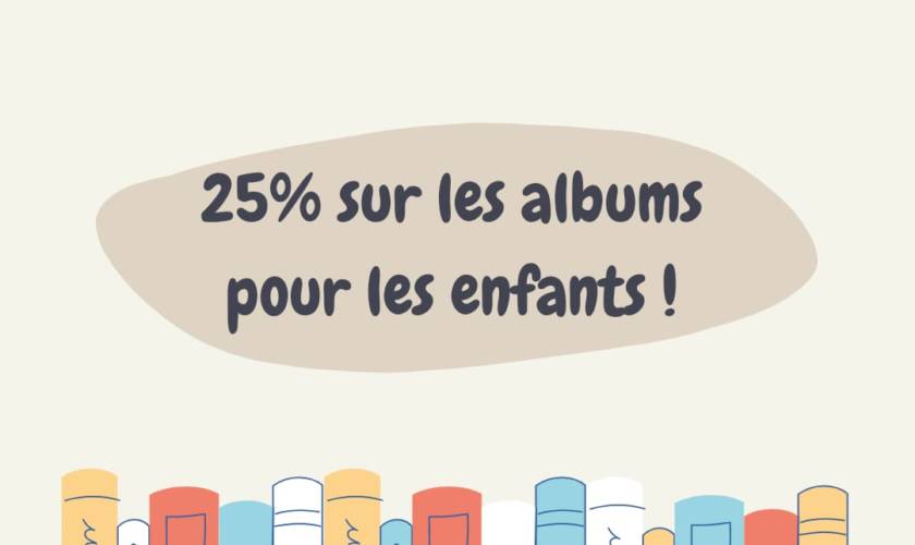 25% de rabais sur un grand choix d’albums