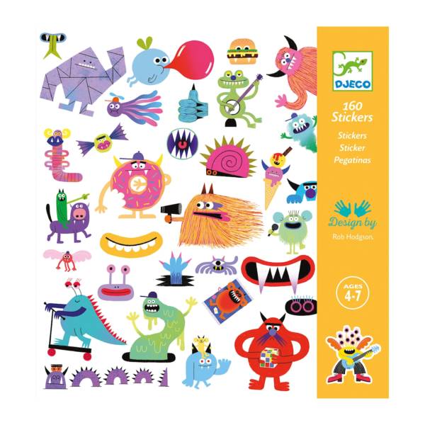 160 Stickers : Monstres