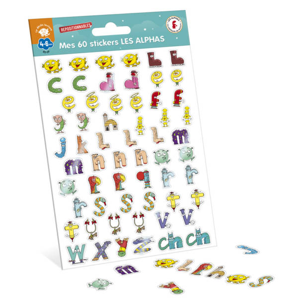 Mes 60 stickers Les Alphas