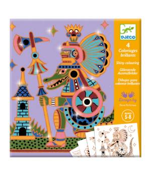 Coloriages brillants : Guerriers animaux