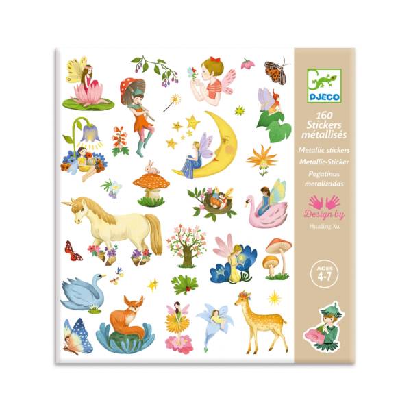 160 Stickers métallisés : Fantasy