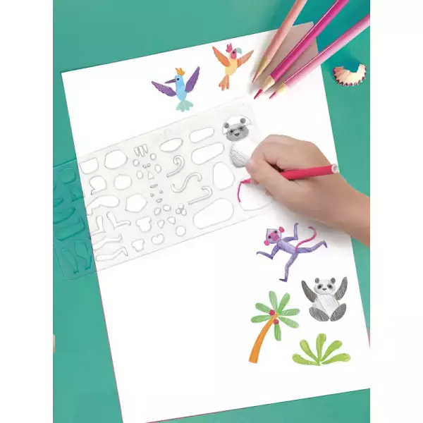 Je dessine pas à pas avec le griffographe : dans le jungle – Image 2