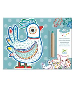 Coloriages à révéler : Animaux de la forêt