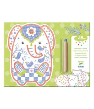 Coloriages à révéler : Animaux sauvages