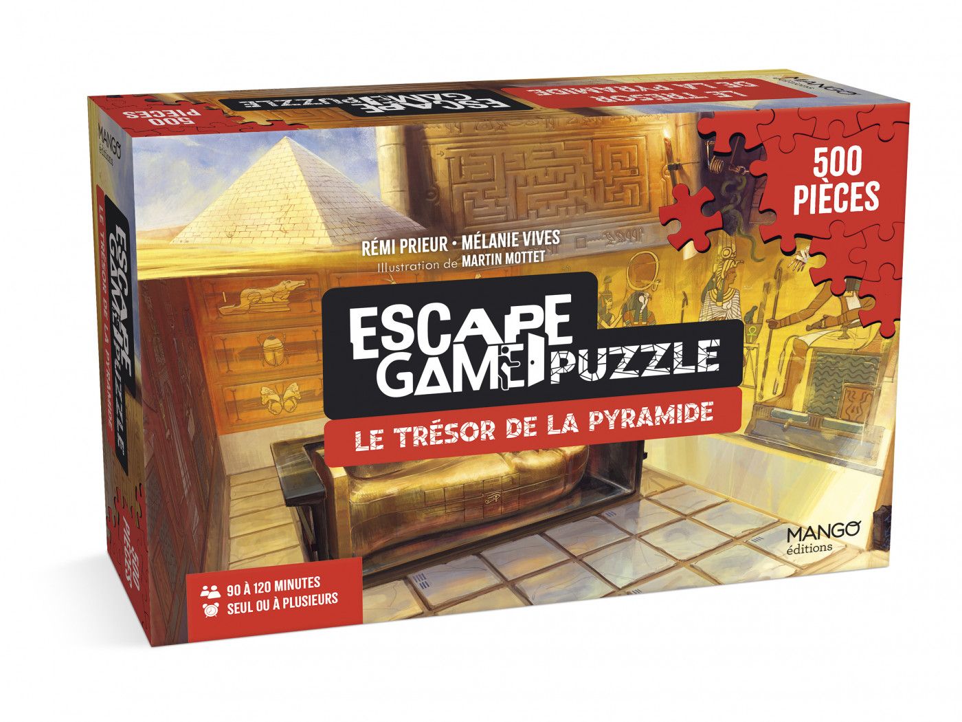Escape Game Puzzle : Le trésor de la pyramide - Croc'livres - Croc