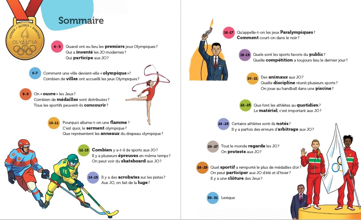 Les jeux olympiques questions réponses Croc'livres Croc'jeux