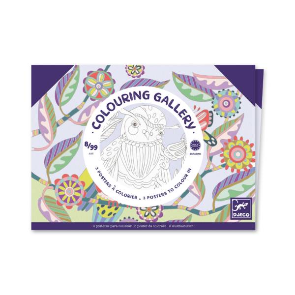 Colouring Gallery Oiseaux - 3 posters