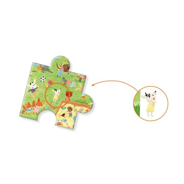 Puzzle observation Le square des petits amis - 35 pièces – Image 2