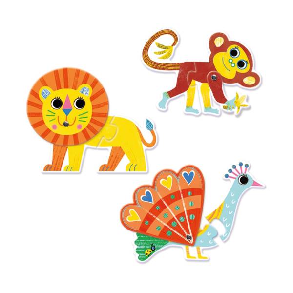 Puzzle duo articulés animaux – Image 2