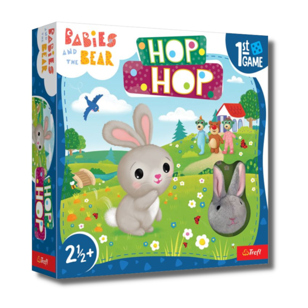 Babies and the bear : Hop hop