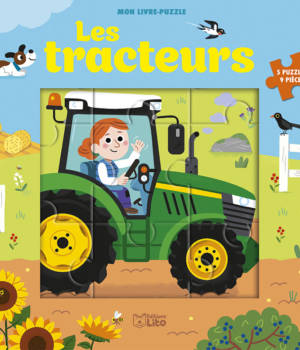 Les tracteurs : livre-puzzle