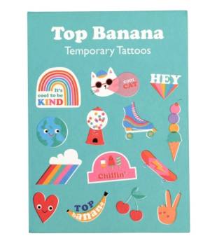 Top Banana Temporary Tattoos