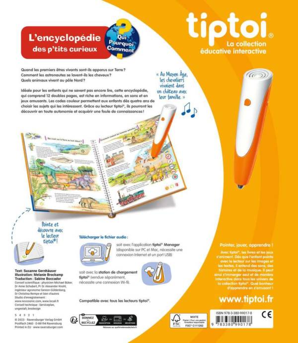 L'encyclopédie des p'tits curieux - livre tiptoi – Image 2