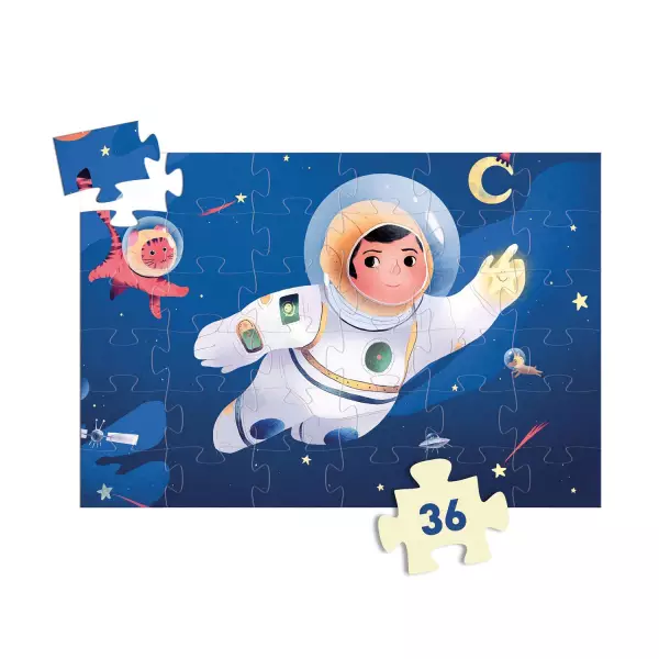 Un astronaute dans la lune - puzzle 36 pièces – Image 2
