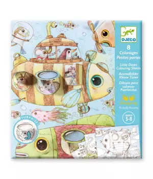 8 coloriages : petites portes, le voyage de Malo