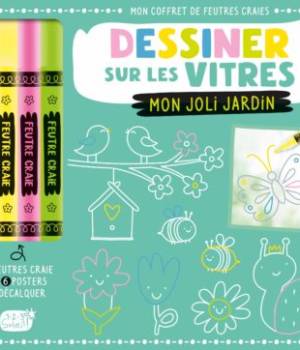 Dessiner sur les vitres : Mon joli jardin
