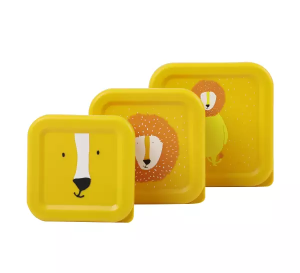 Boîte à goûter lion 3 pièces