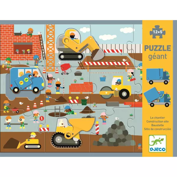 Puzzle géant : Le chantier 12+5 pièces
