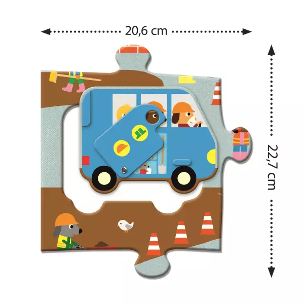 Puzzle géant : Le chantier 12+5 pièces – Image 3