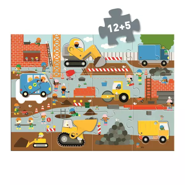 Puzzle géant : Le chantier 12+5 pièces – Image 4