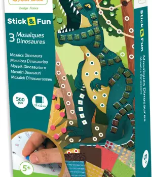 Stick and Fun : 3 mosaïques dinosaures