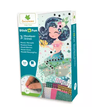 Stick and Fun : 3 mosaïques sirènes