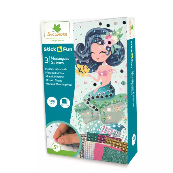 Stick and Fun : 3 mosaïques sirènes