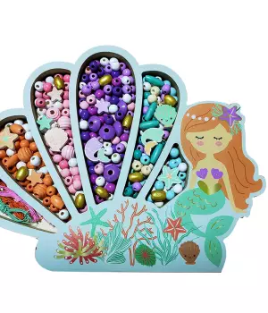 Coffret Sirène Perles bois