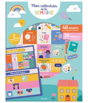 Mon calendrier de la semaine aimanté