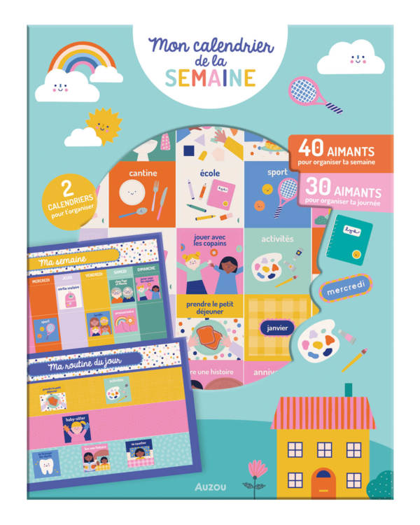Mon calendrier de la semaine aimanté