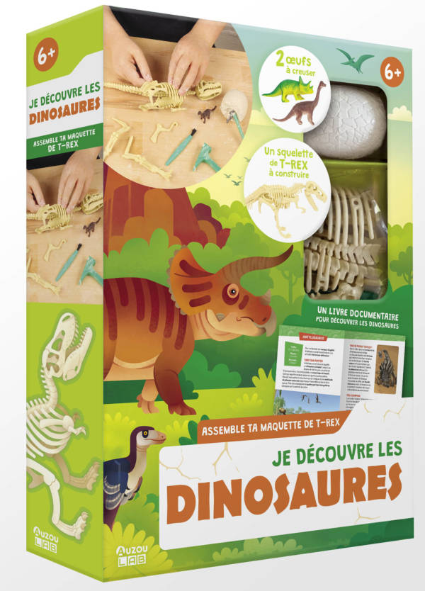 Je découvre les dinosaures : assemble ta maquette de t-rex