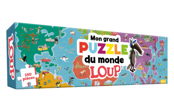 Mon grand puzzle du monde Loup - 150 pièces