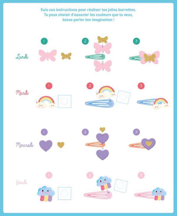 Mon semainier de barrettes arc-en-ciel – Image 2