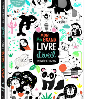 Mon très grand livre d'éveil en noir et blanc