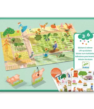 Stickers à relever : la ferme