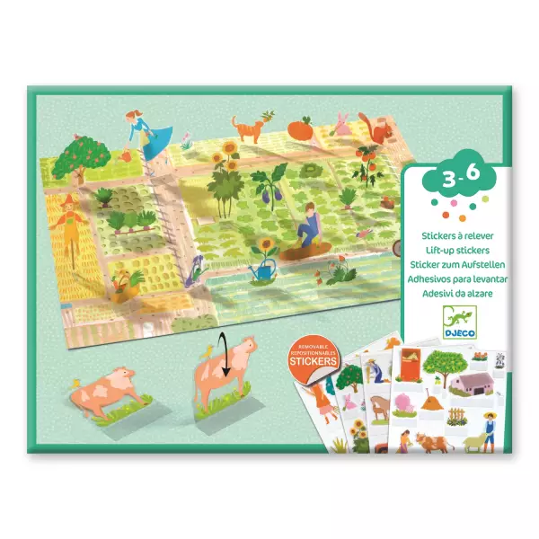 Stickers à relever : la ferme