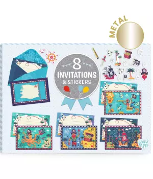 Set de cartes d'invitation Tous à bord !