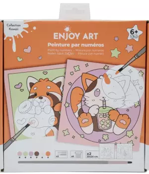 Peinture au numéro : Panda roux